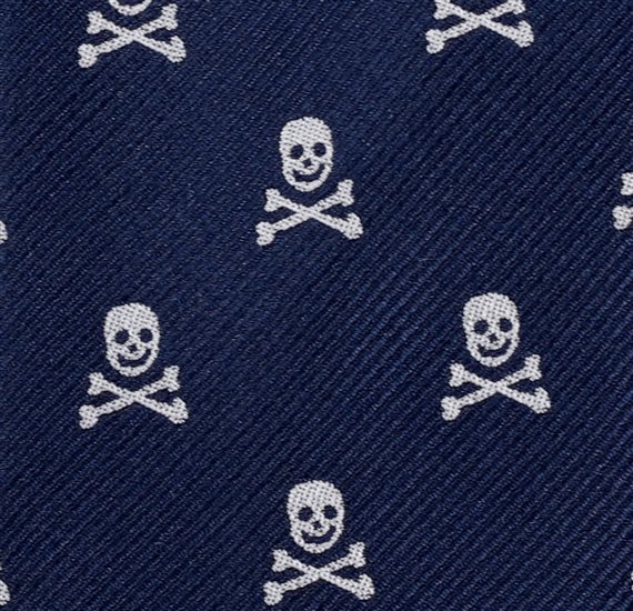 Skull Slim Tie