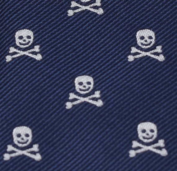Boy's Tie with Skulls