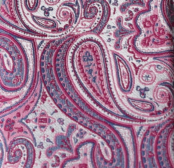 Corbata Niño Paisley Rosa