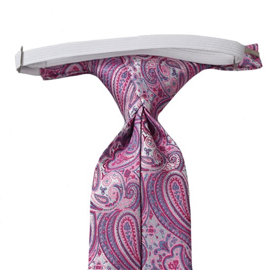 Corbata Niño Paisley Rosa