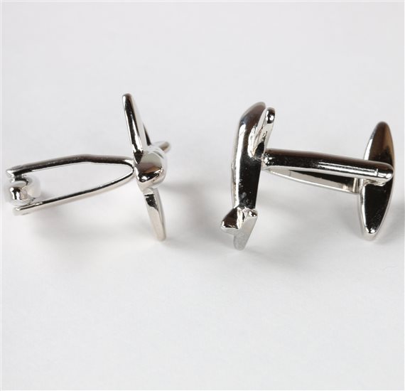 Airplane Cufflinks Side