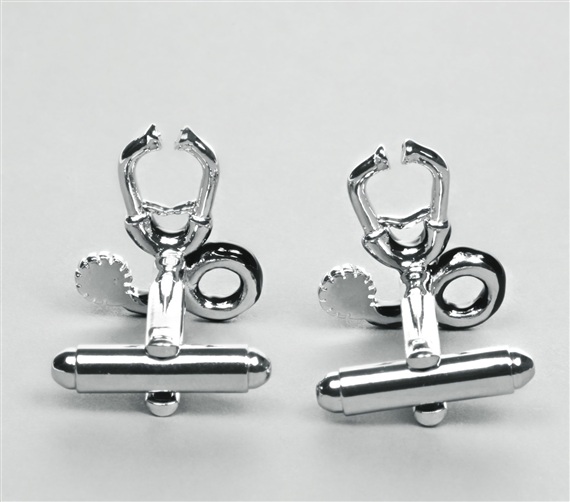 Stethoscope Cufflinks Reverse