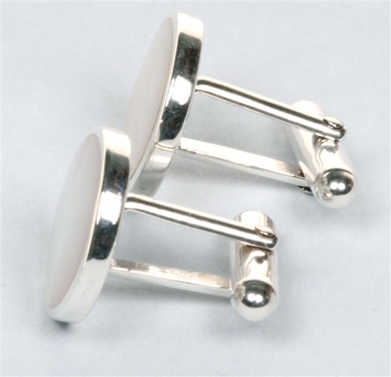 Gemelos Nácar Plata Lateral