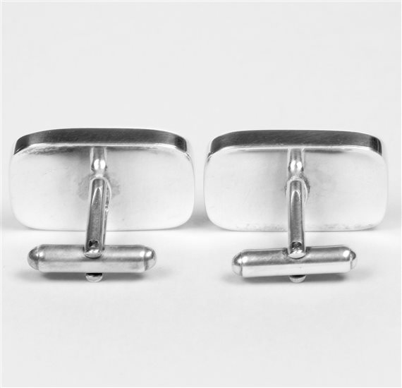 Silver Cufflinks Reverse