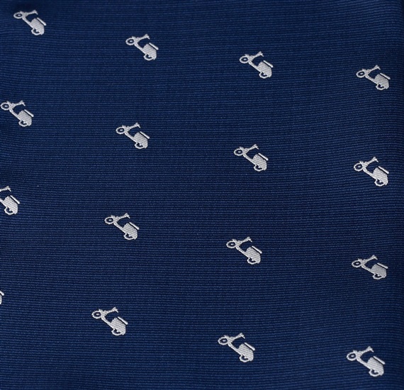 PAÑUELO AZUL MARINO CON VESPAS