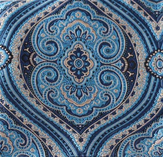 Pañuelo Bolsillo Damasco Azul