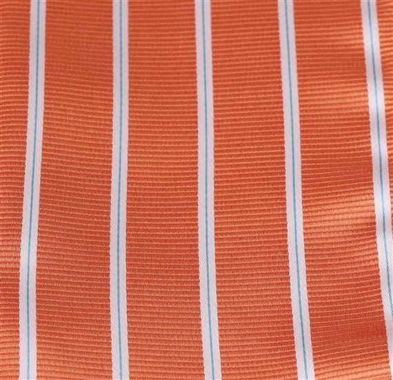 Pañuelo Bolsillo Naranja Rayas