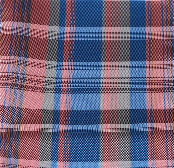 Pañuelo de bolsillo cuadros rosas y azules