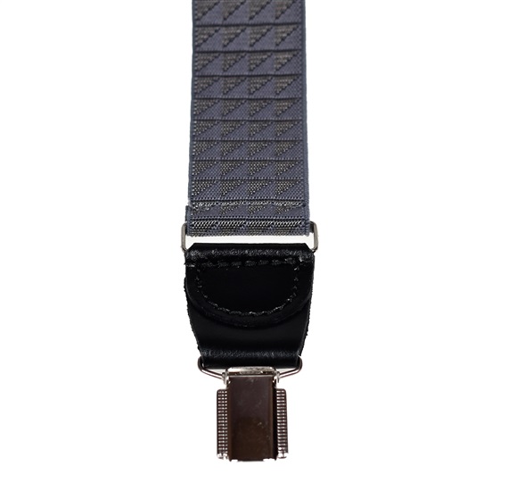 PINZA TRASERA TIRANTE ELASTICO GRIS CON TRIANGULOS