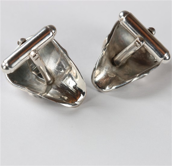 Revés gemelos plata calaveras