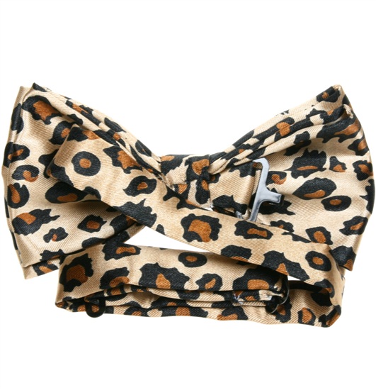 Revés pajarita leopardo