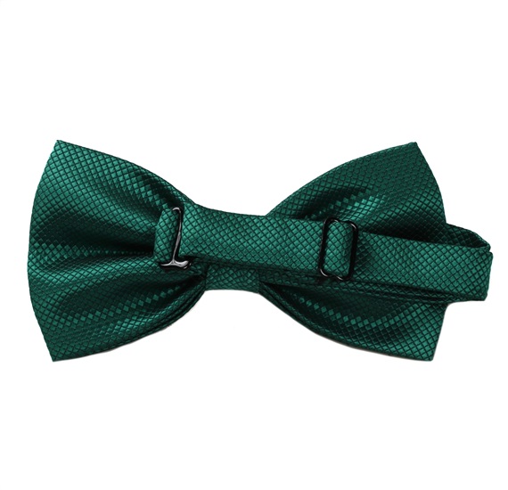Reverse emerald green bow tie