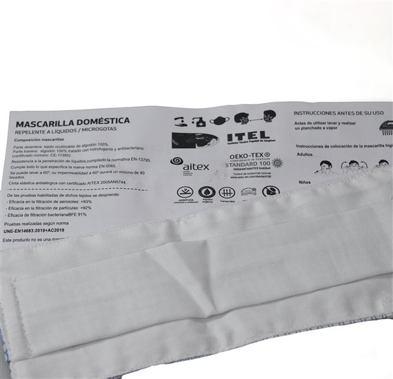 Tejido Antibacteriano Mascarilla Reutilizable