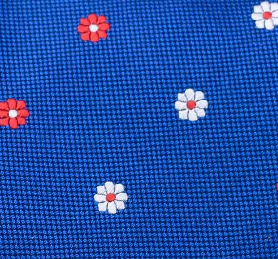 Tejido Corbata Flores Botti 68