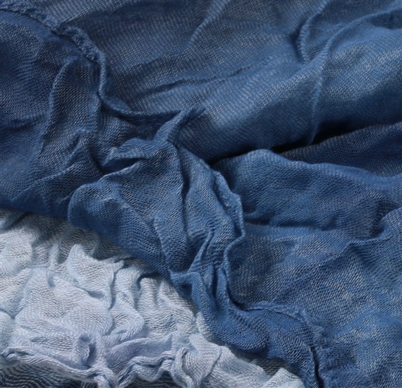 Tejido fular jean azul