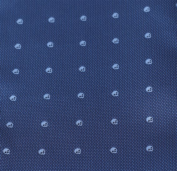 Tejido pajarita de niño azul con calaveras Mickey 24