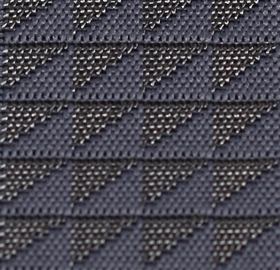 TELA TIRANTE ELASTICO GRIS CON TRIANGULOS
