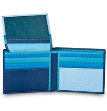 BILLETERA HOMBRE MULTICOLOR AZUL