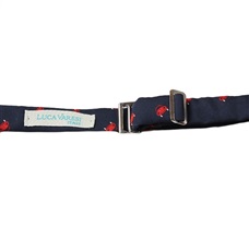 Crossing dark blue bow tie with cars