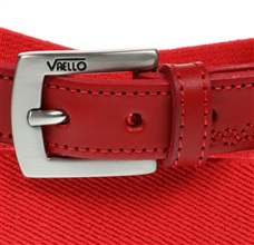 Boy's red belt buckle