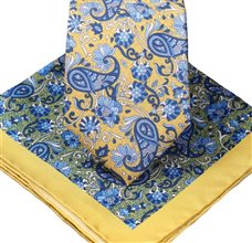 Turín 34 Silk Tie and Pocket Square Set