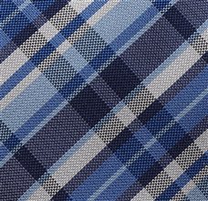 Corbata Cadete Tartán Azul