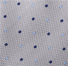 Corbata Estrecha Gris Lunares