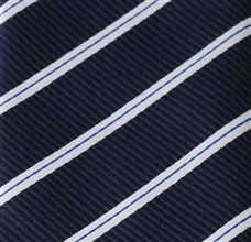 Corbata niño azul con rayas