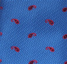 Corbata Niño Paisley Azul Francia
