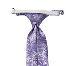 Corbata Niño Paisley Morada