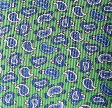 Corbata Niño Seda Verde Paisley
