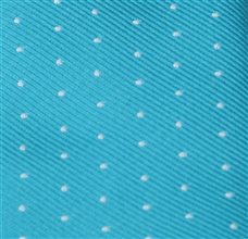 Turquoise Boy's Tie with Dots