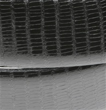 Detalle cinturón reptil negro