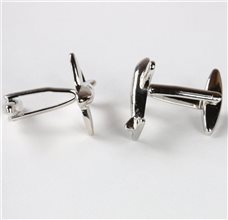 Airplane Cufflinks Side