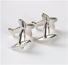 Airplane Cufflinks Reverse