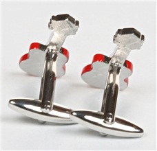 Reverse Red Guitar Cufflinks
