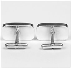 Silver Cufflinks Reverse