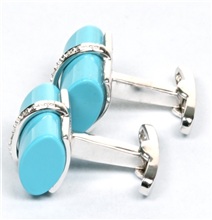 Gemelos Turquesa Plata Lateral