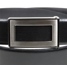 Hebilla cinturón de piel negro