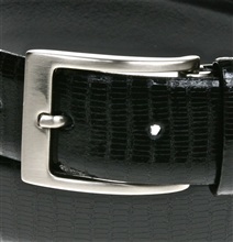 Hebilla cinturón de reptil negro
