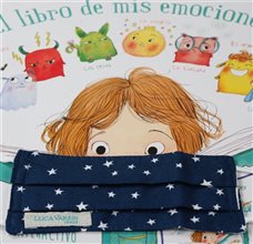 Mascarilla Reutilizable Niños con Estrellitas