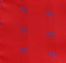 Bicycles Bow Tie and Pocket Square Woven