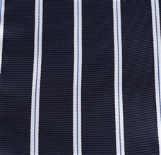 Dark Blue Pocket Square with Stripes