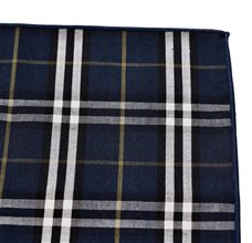 Pañuelo Bolsillo Cuadro Escocés Azul