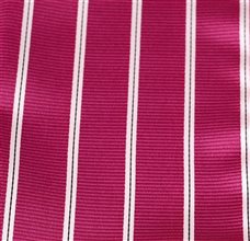 Magenta Pocket Square with Stripes