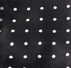 Black Handkerchief with Dots