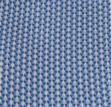 Blue pocket square with geometrical design