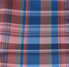 Pañuelo de bolsillo cuadros rosas y azules