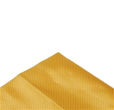 Pañuelo de bolsillo raso amarillo