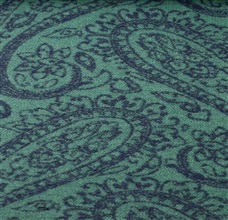 Reversible bufanda verde con paisley